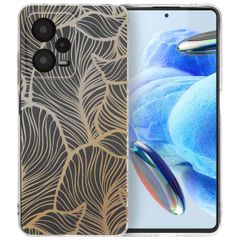 imoshion Design Hülle Xiaomi Redmi Note 12 Pro (5G) - Golden Leaves Transparent