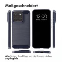 imoshion Brushed Back Cover Motorola Moto G77 - Dunkelblau
