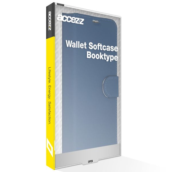 Accezz Wallet TPU Klapphülle für das Apple iPhone 14 Pro Max - Dunkelblau