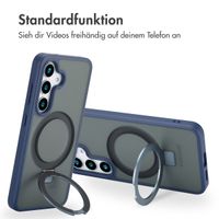 Accezz Ring Stand Backcover mit MagSafe Samsung Galaxy S25 - Blau