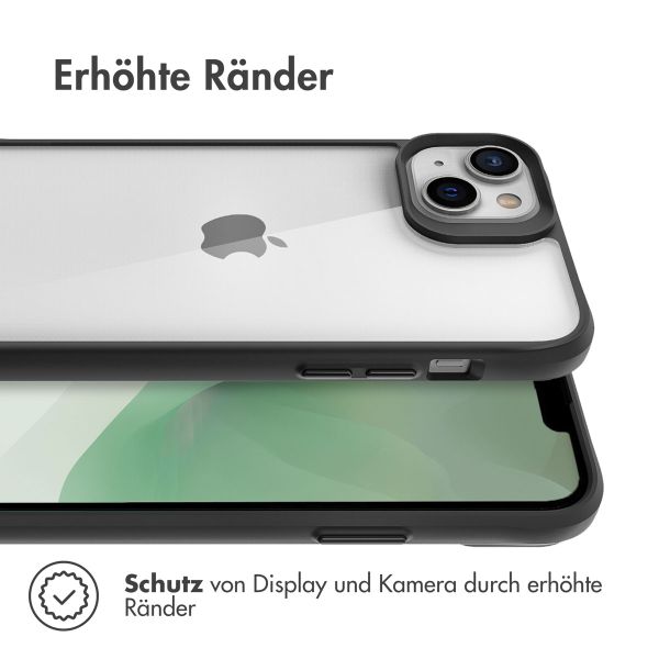 imoshion Rugged Hybrid Case für das Apple iPhone 14 Plus - Schwarz / Transparent