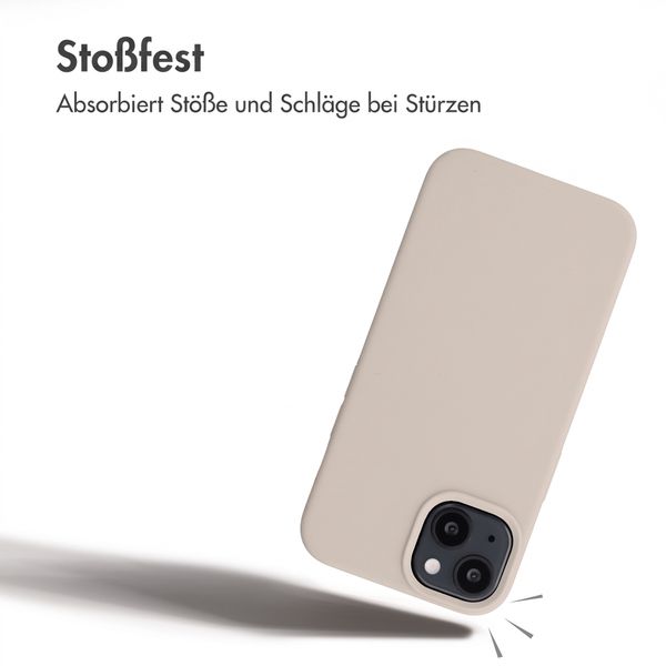Accezz Liquid Silikoncase mit MagSafe Apple iPhone 14 / 13 - Stone