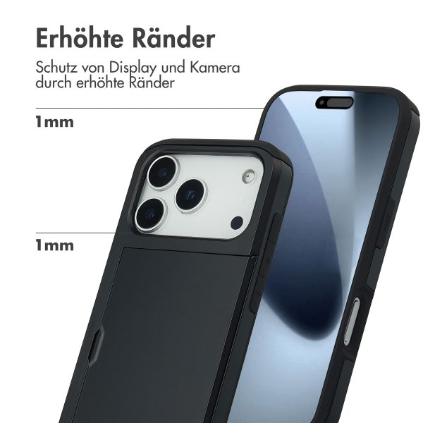 imoshion Backcover mit Kartenfach Apple iPhone 17 Pro - Schwarz