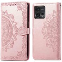 imoshion Mandala Klapphülle für das Motorola Moto G72 - Rose Gold