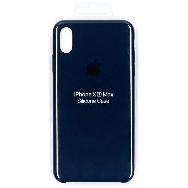 Apple Silikoncase Dunkelblau für das iPhone Xs Max