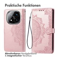 imoshion Mandala Klapphülle Xiaomi Redmi Note 14 Pro (4G) - Rosé gold
