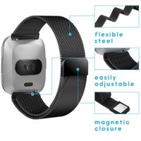 imoshion Milanese Watch Armband für die Fitbit Versa 2 / Versa Lite - Schwarz