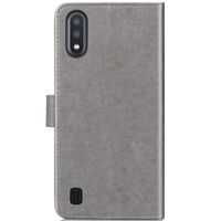 Kleeblumen Klapphülle Grau Samsung Galaxy A01