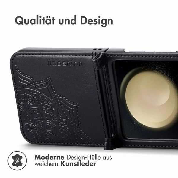 imoshion Mandala Klapphülle Samsung Galaxy Z Flip 5 - Schwarz