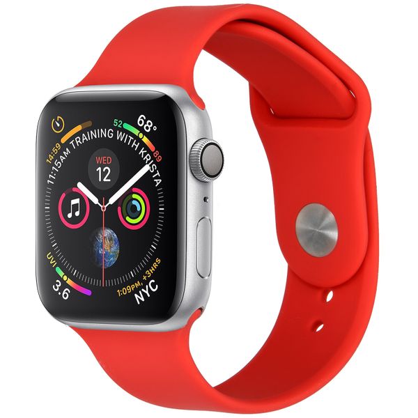 imoshion Silikonband für die Apple Watch Series 1 bis 9 / SE (38/40/41 mm) | Series 10 (42 mm) - Rot