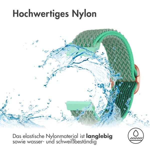 imoshion Elastische Nylonarmband - 22-mm-Universalanschluss - Türkis