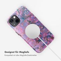 Selencia Vivid Rückabdeckung mit MagSafe Apple iPhone 13 - Fresh Paint Flower Orange