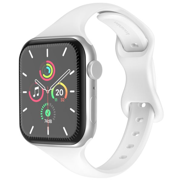 imoshion Slim Silikonarmband für die Apple Watch Series 1-9 / SE (38/40/41 mm) | Series 10 (42 mm) - Weiß