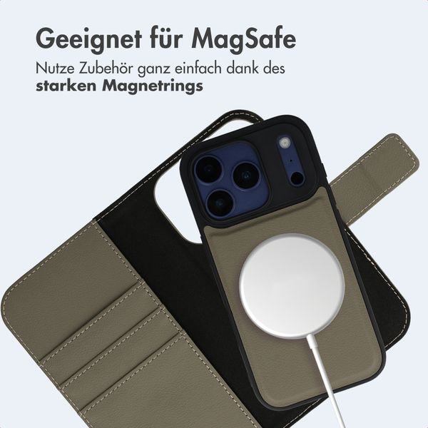imoshion Herausnehmbare 2-in-1 Luxus-Bookcase Apple iPhone 17 Pro - Grün