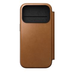 Nomad Modern Leather Folio Klapphülle Apple iPhone 17 Pro - English Tan