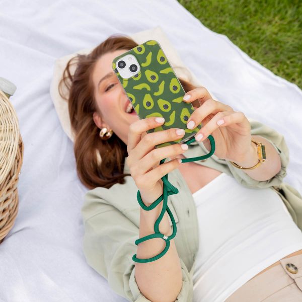 imoshion SilikonHülle design mit Band Samsung Galaxy S21 Plus - Avocado Green