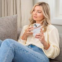 Selencia Aurora Fashion Back Case Apple iPhone 15 Pro Max - Powder White Marble