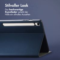 Accezz Classic Klapphülle Samsung Galaxy Tab S10 Ultra / Tab S9 Ultra - Dunkelblau