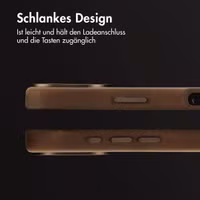 Accezz Vintage Leather Magsafe Backcover Apple iPhone 16 - Rustic Brown