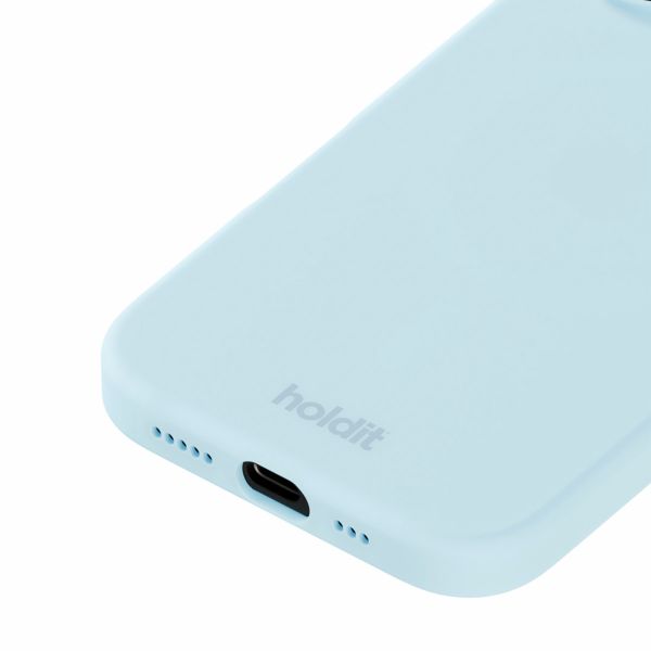 Holdit Silicone Case für das iPhone 16 - Mineral Blue