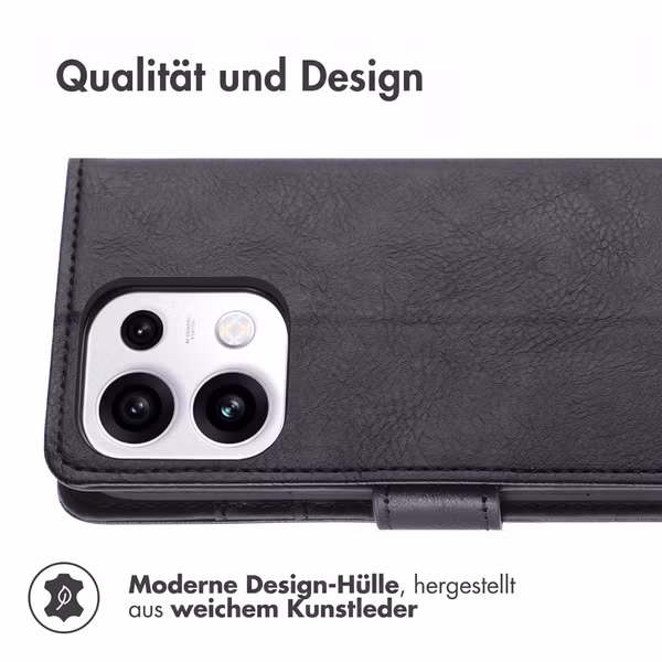 imoshion Luxuriöse Klapphülle Oppo Reno 16 F - Schwarz