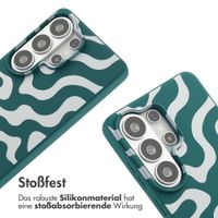 imoshion SilikonHülle design mit Band Samsung Galaxy S26 Ultra - Petrol Green Groovy