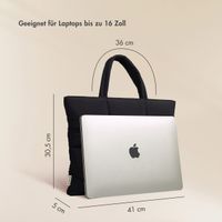 Selencia Vaya Puffy Laptoptasche 16 Zoll - Midnight Black