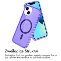 imoshion Sparkle Back Cover mit MagSafe für das Apple iPhone 14 - Glitzer Violett