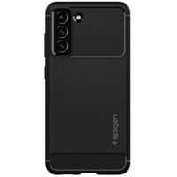 Spigen Rugged Armor Case für das Samsung Galaxy S21 FE - Schwarz