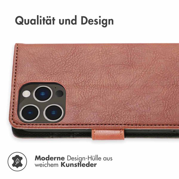 imoshion Luxuriöse Klapphülle für das iPhone 14 Pro Max - Braun