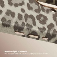 Selencia Sabi Backcover Leopardenmuster mit MagSafe Apple iPhone 16 - Soft Ivory