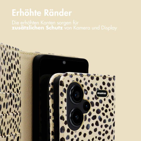 imoshion Design Klapphülle für das Xiaomi Redmi Note 13 Pro Plus (5G) - Black And White Dots