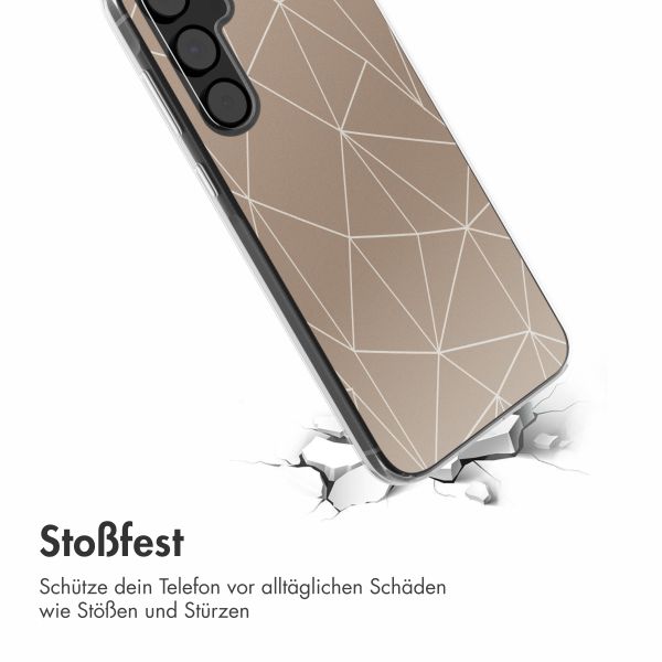 imoshion Design Hülle Samsung Galaxy A55 - Graphic Lines Beige