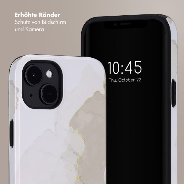 Selencia Vivid Rückabdeckung mit MagSafe Apple iPhone 14 - Marble Light Brown