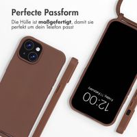 imoshion SilikonHülle mit Band Apple iPhone 14 / 13 - Braun