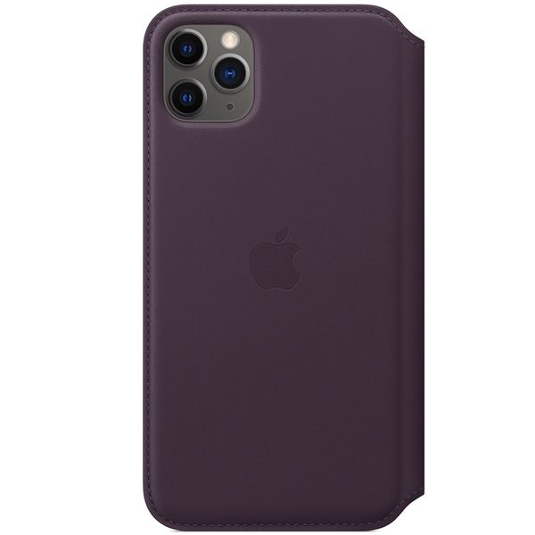 Apple Leather Folio Klapphülle Violett für das Apple iPhone 11 Pro Max