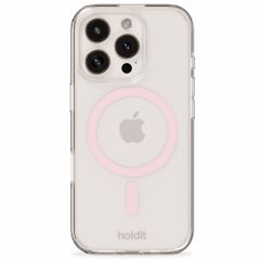 Holdit MagSafe Case für Apple iPhone 16 - Transparent / Pink