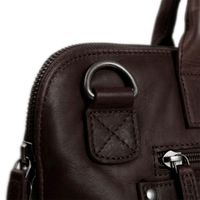 The Chesterfield Brand Harvey Laptoptasche 14 Zoll - Echtes Leder - Dunkelbrun