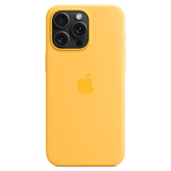 Apple Silikon-Case MagSafe Apple iPhone 15 Pro Max - Sunshine