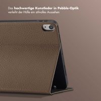 Selencia Riva Klapphülle Apple iPad Air 11 Zoll (2025) M3 / (2024) M2 / Air 5 (2022) / Air 4 (2020) - Mocha Brown