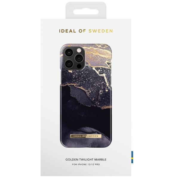 iDeal of Sweden Fashion Back Case für das Apple iPhone 12 (Pro) - Golden Twilight Marble