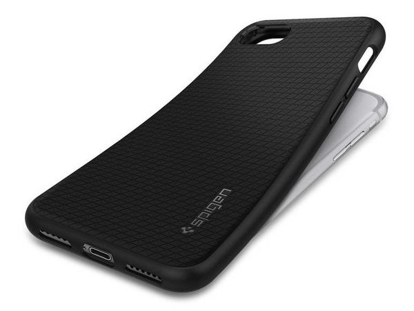 Spigen Liquid Armor Case für das iPhone SE (2022 / 2020) / 8 / 7 - Schwarz