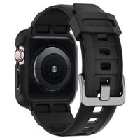 Spigen Rugged Armor™ Pro Hülle für Apple Watch 44 mm / 45 mm - Schwarz