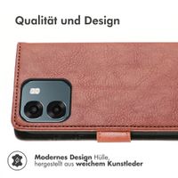 imoshion Luxuriöse Klapphülle Oppo A6 (5G) - Braun