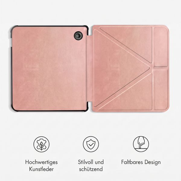 imoshion Klappbare Klapphülle Kobo Libra Colour - Rosé gold