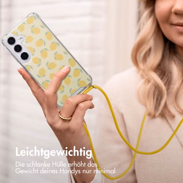 imoshion Design Hülle mit Band Samsung Galaxy S25 - Citrus Dream