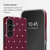 Selencia Vivid Rückabdeckung mit MagSafe Samsung Galaxy S26 FE - Happy Dots Burgundy