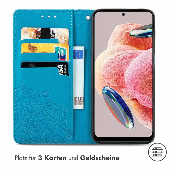 imoshion Mandala Klapphülle für das Xiaomi Redmi Note 12 (4G) - Türkis