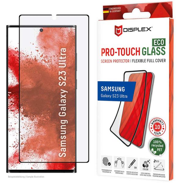 Displex Displayschutz aus gehärtetem Glas ProTouch Eco für das Samsung Galaxy S23 Ultra