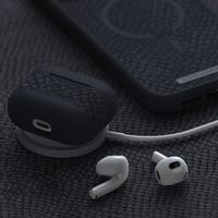 Njorð Collections Salmon Leather Case für Apple AirPods 3 (2021) - Dark Grey